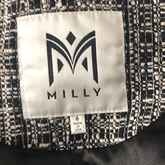 Milly  leather and bead trimming, frayed, jacket - Picture 10 of 11